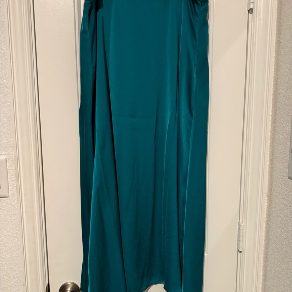 Investments Teal Maxi Skirt